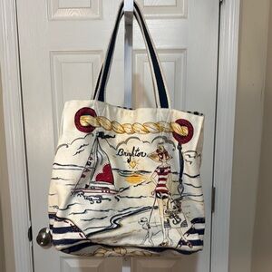Brighton canvas tote bag